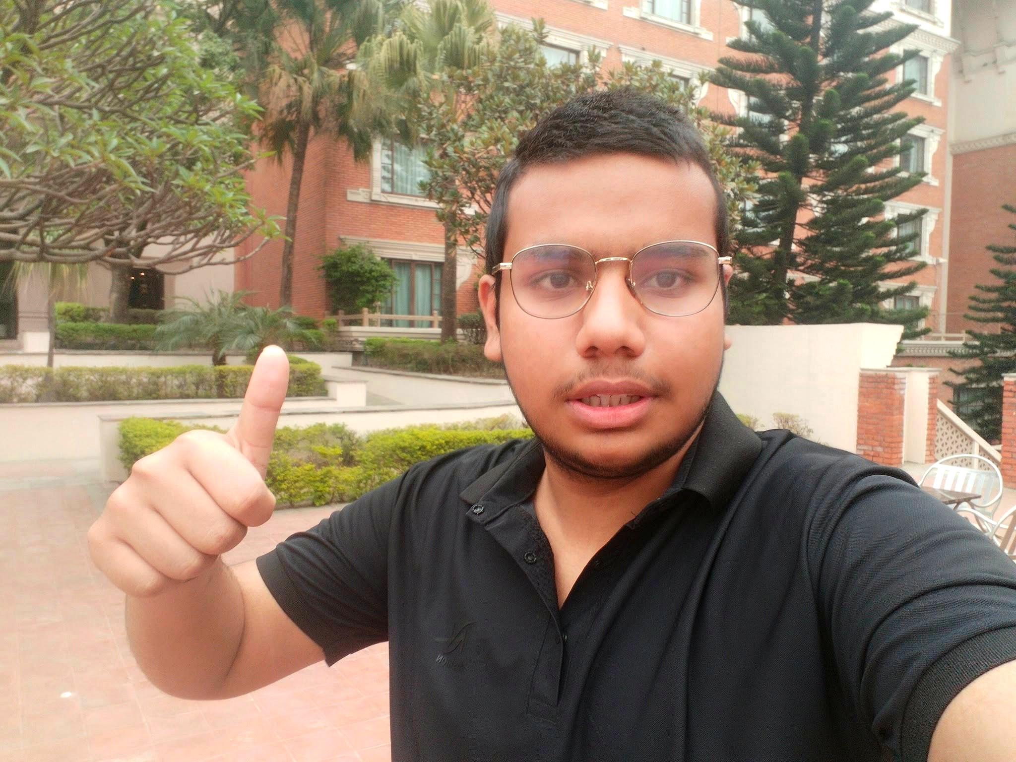 Prabesh Dahal — founder of KRIP AI Tech at an event