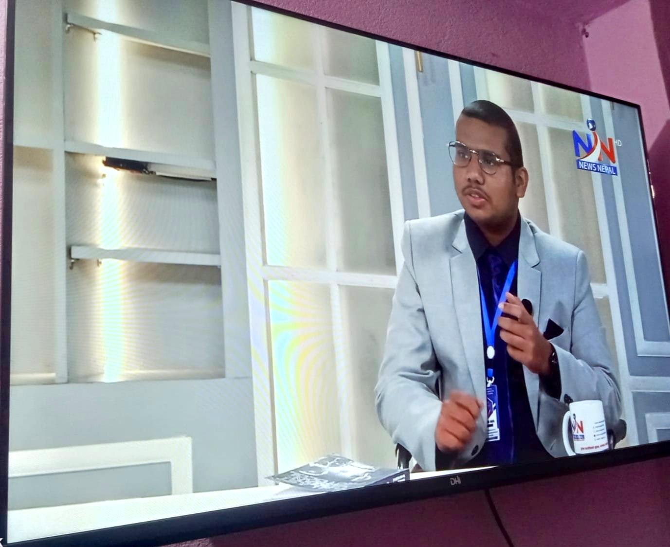 Prabesh Dahal at a public event — KRIP AI Tech CEO